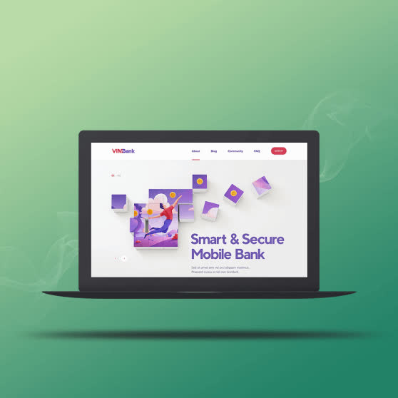 Green, Purple & White theme |Web design vector image |Laptop screen |SEO |Web page design & development company| Mockup
